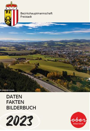 Broschüre Daten, Fakten, Bilderbuch 2024 samt Foto von Freistadt